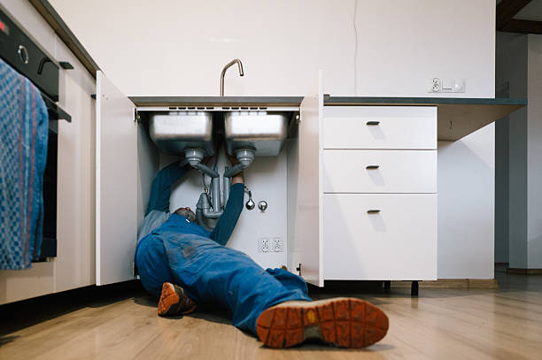Professional Drain Cleaning technician working in Adams, NY